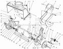 Rotor Housing Assembly Diagram and Parts List for 28222 8900001-8999999 - 1998 Lawn Boy Snow Blower